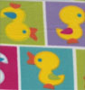 Kids Duck Squ Multi [Mint] Double Brushed Fleece